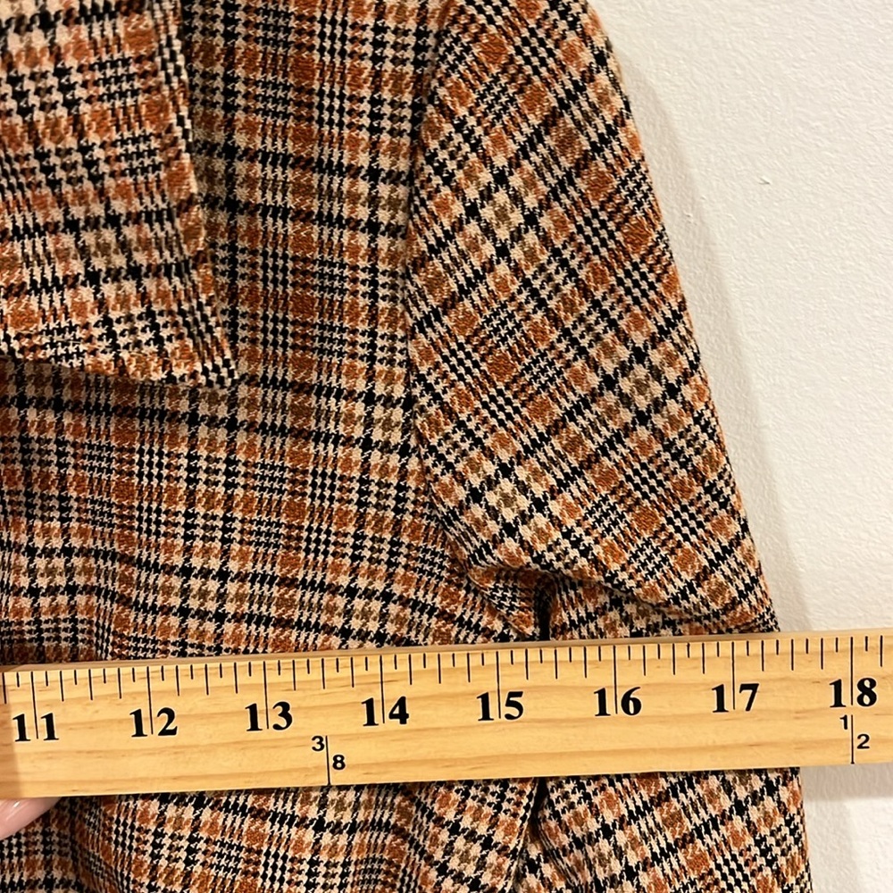 Zara Plaid mini Shirt Dress Size S - Picture 4 of 6